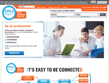 Tablet Screenshot of perlatours.com